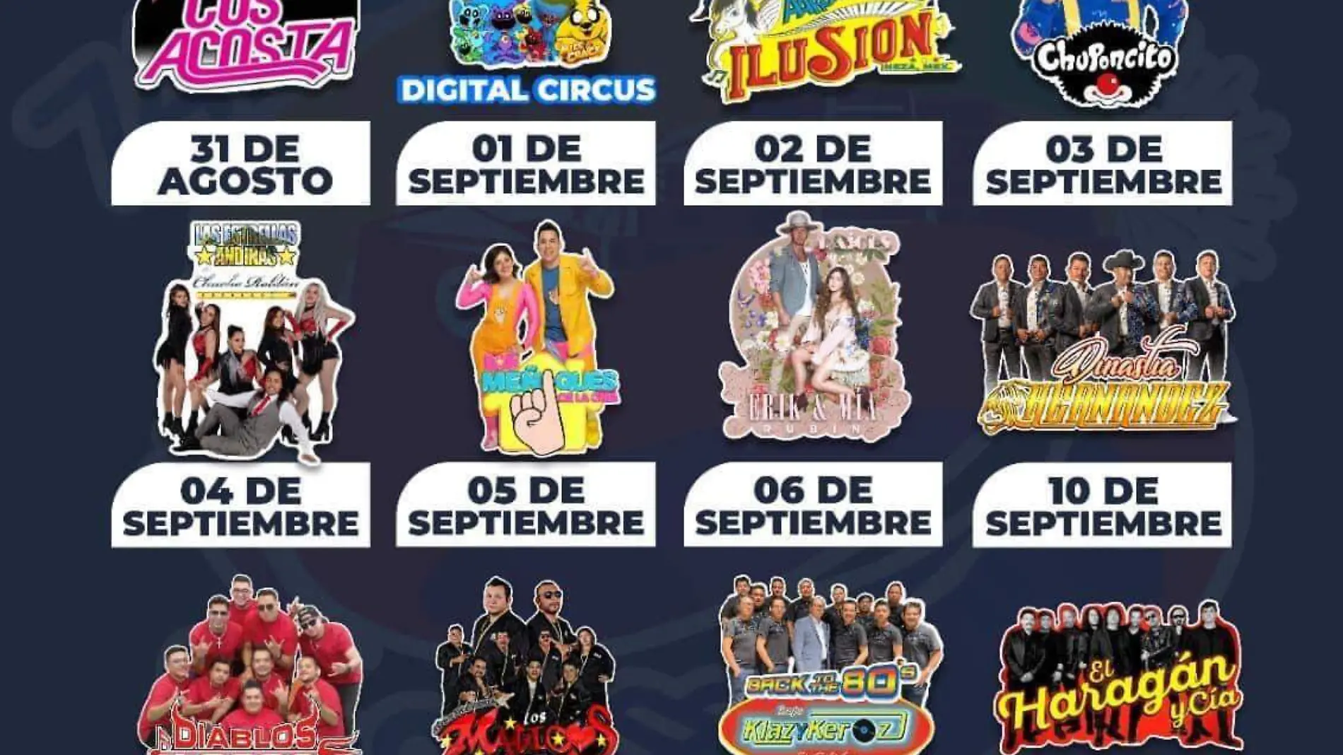 Este es el cartel oficial de la Feria de San Pedro Cholula 2024